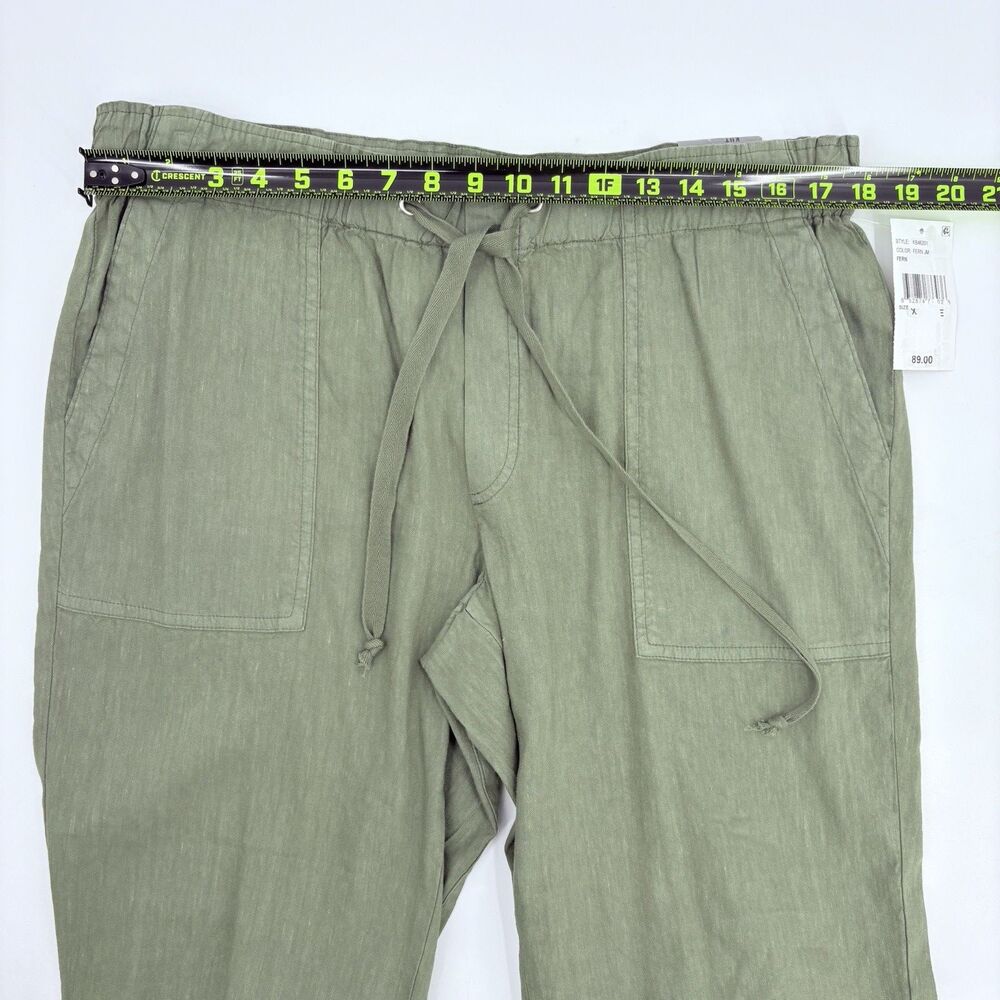 Kut From The Kloth Rosalie Linen Relaxed Drawstring Pants Womens XL Coastal - Picture 5 of 10